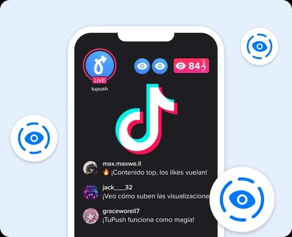 Espectadores en directo de TikTok