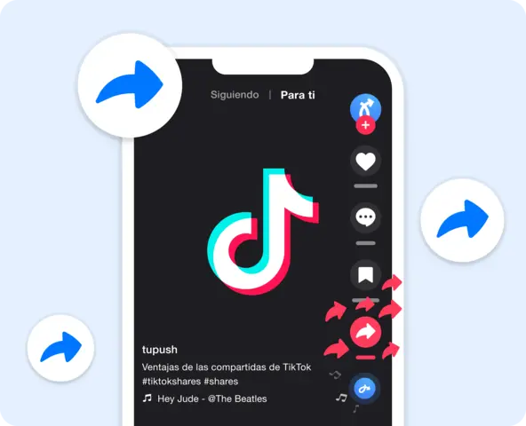 Compartidos de TikTok