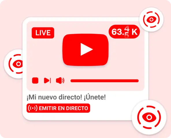 Espectadores en directo de YouTube