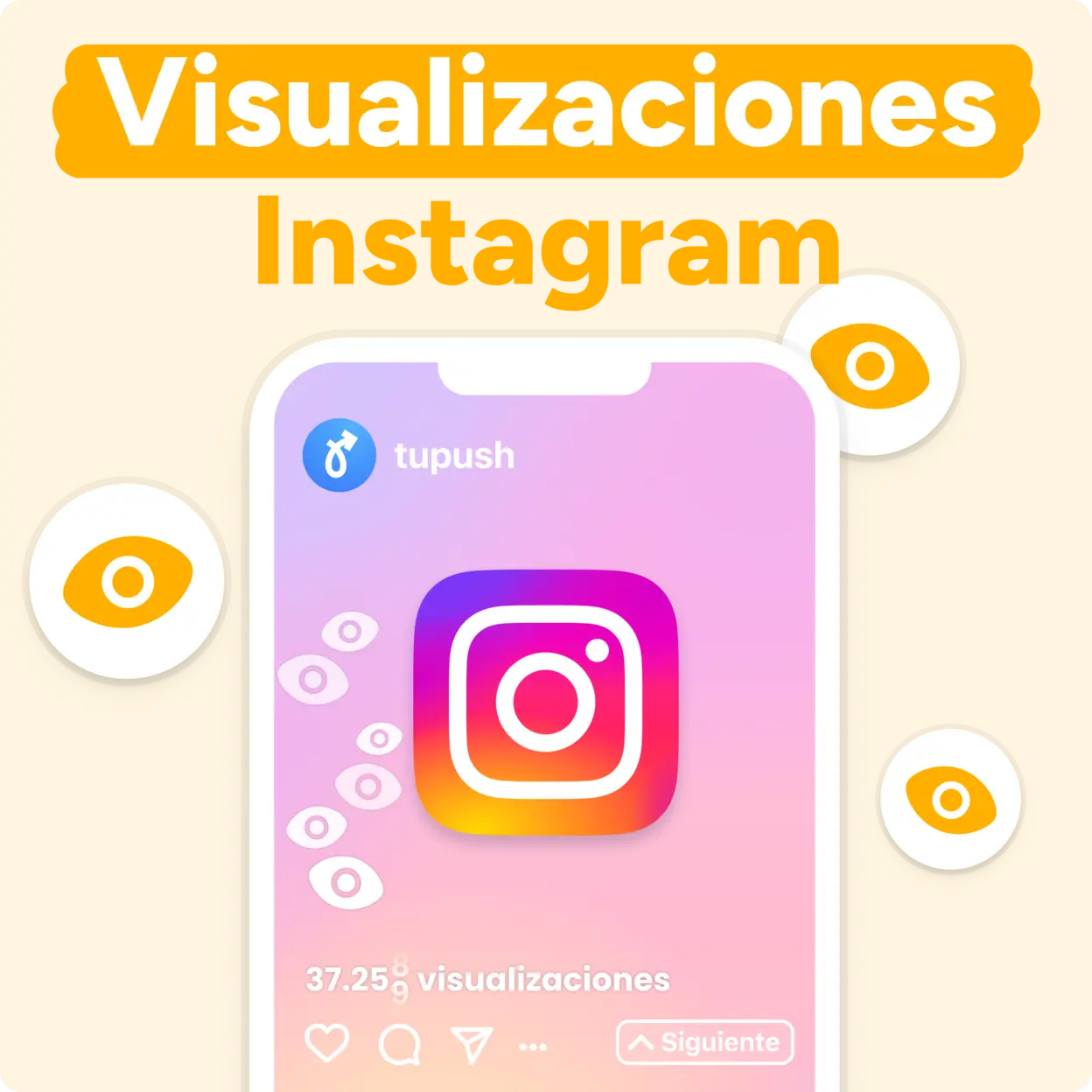 ¡COMPRA Visualizaciones Instagram AHORA! Mockup