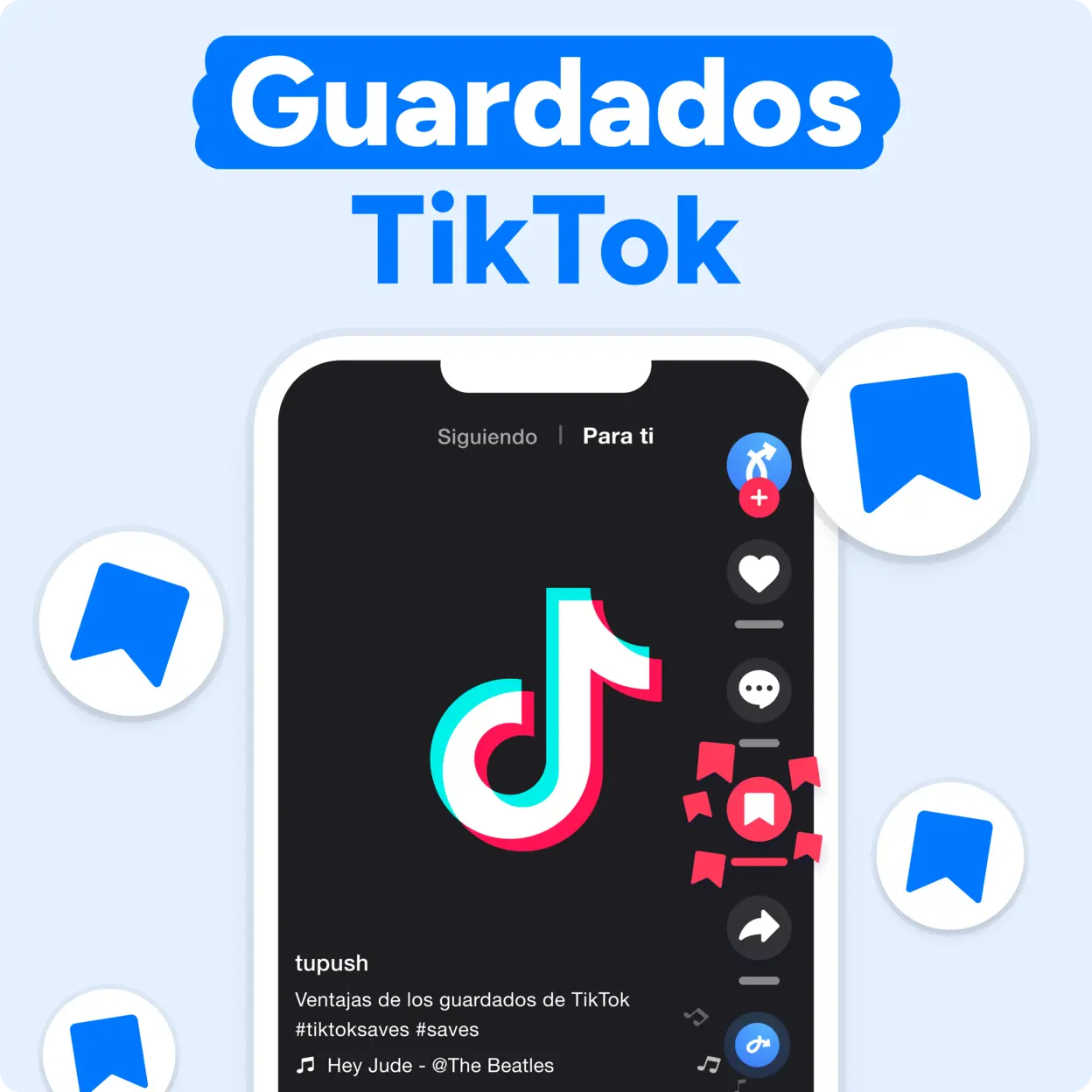 ¡COMPRA Guardados TikTok AHORA! Mockup
