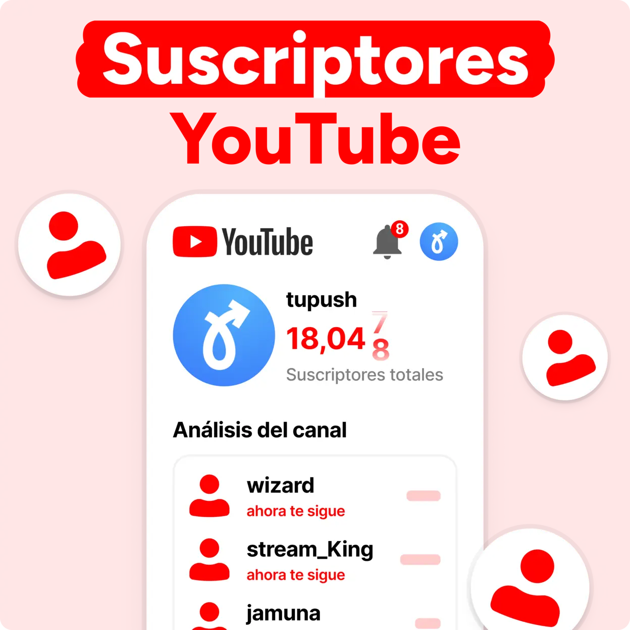 ¡COMPRA Suscriptores YouTube AHORA! Mockup