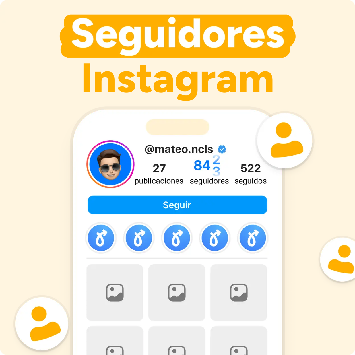 ¡COMPRA Seguidores Instagram AHORA! Mockup