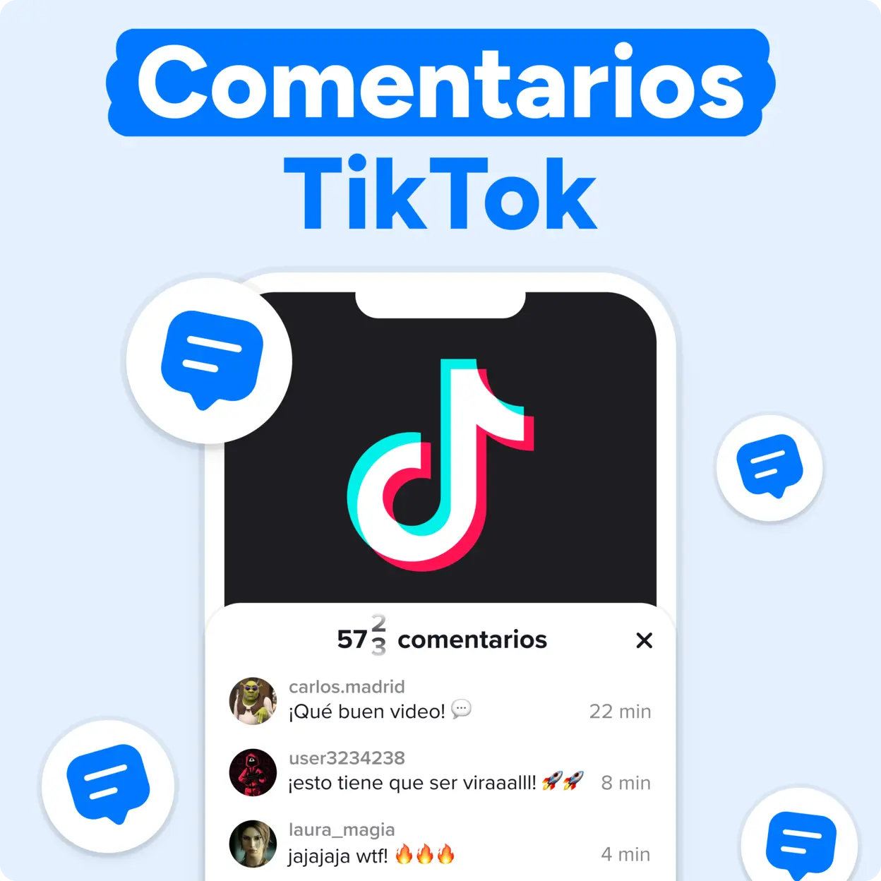 ¡COMPRA Comentarios TikTok AHORA! Mockup