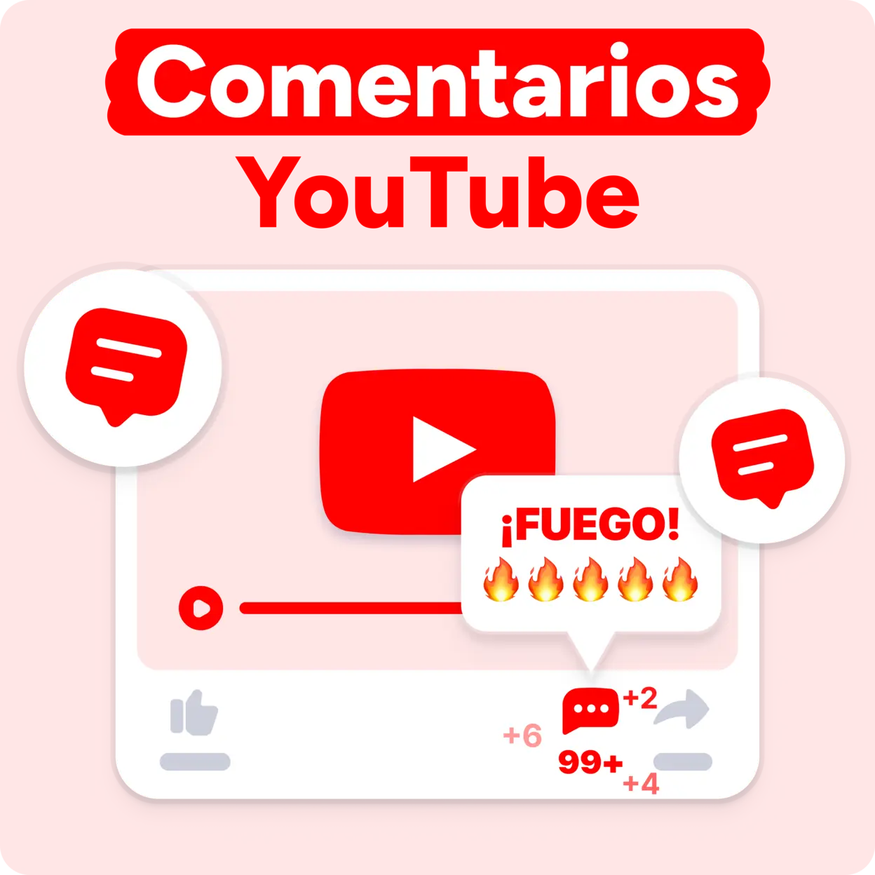 ¡COMPRA Comentarios YouTube AHORA! Mockup