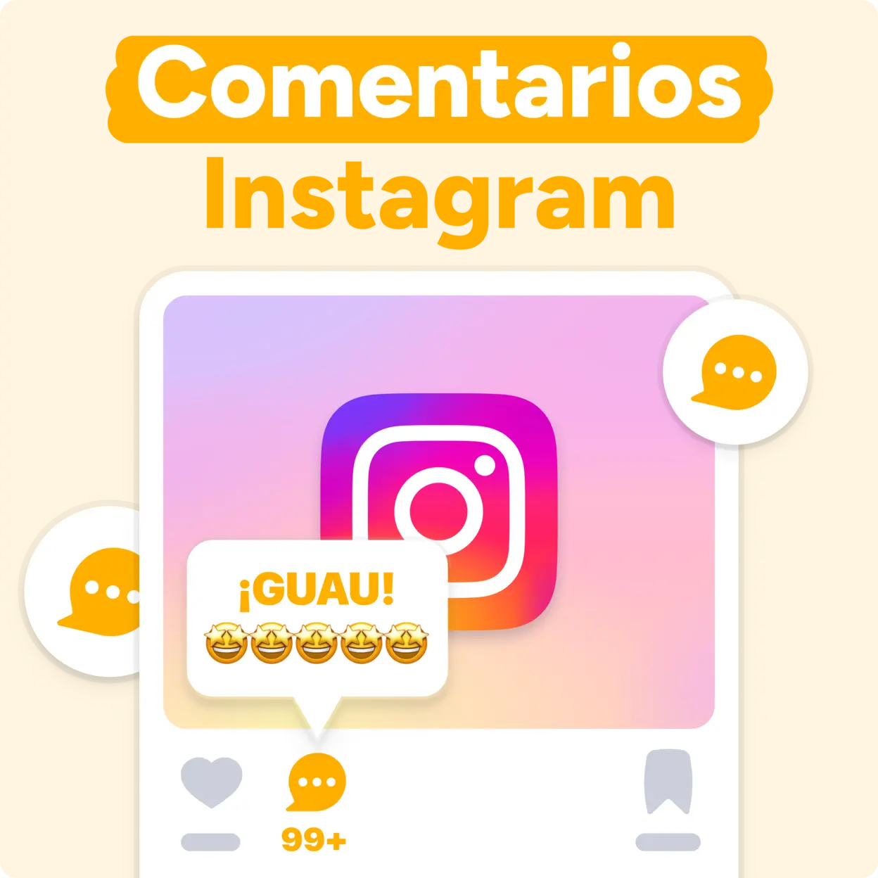 ¡COMPRA Comentarios Instagram AHORA! Mockup