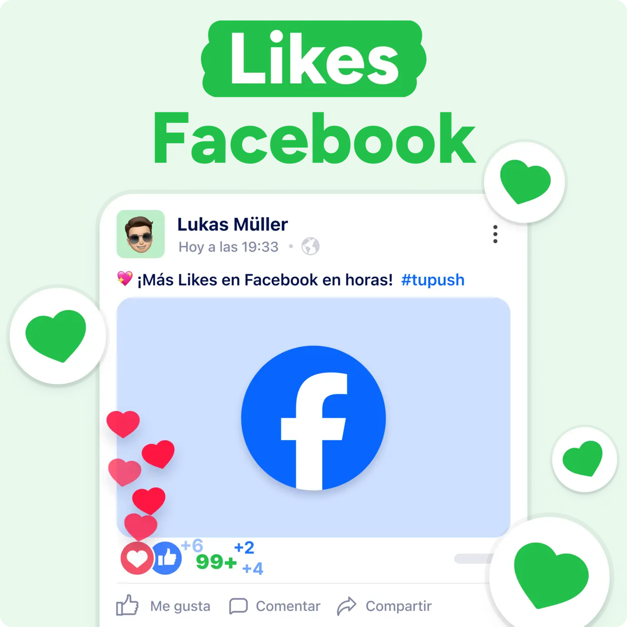 ¡COMPRA Likes Facebook AHORA! Mockup
